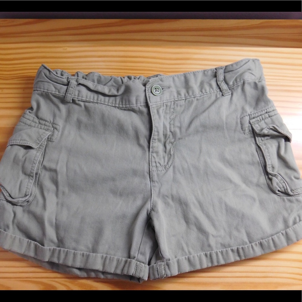 Army green shorts